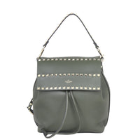 Valentino Rockstud Grainy Calfskin Backpack Front
