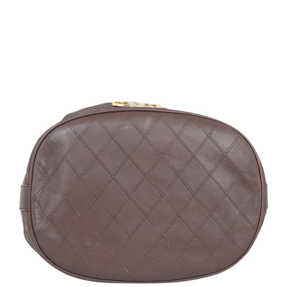 Chanel Vintage Drawstring Bucket Bag Base
