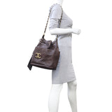 Chanel Vintage Drawstring Bucket Bag Mannequin
