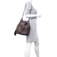 Chanel Vintage Drawstring Bucket Bag Mannequin
