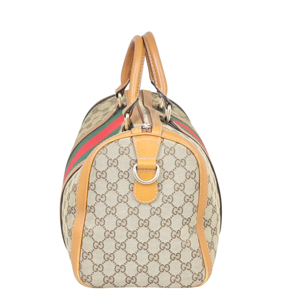 Gucci Vintage Web Original GG Boston Bag Side
