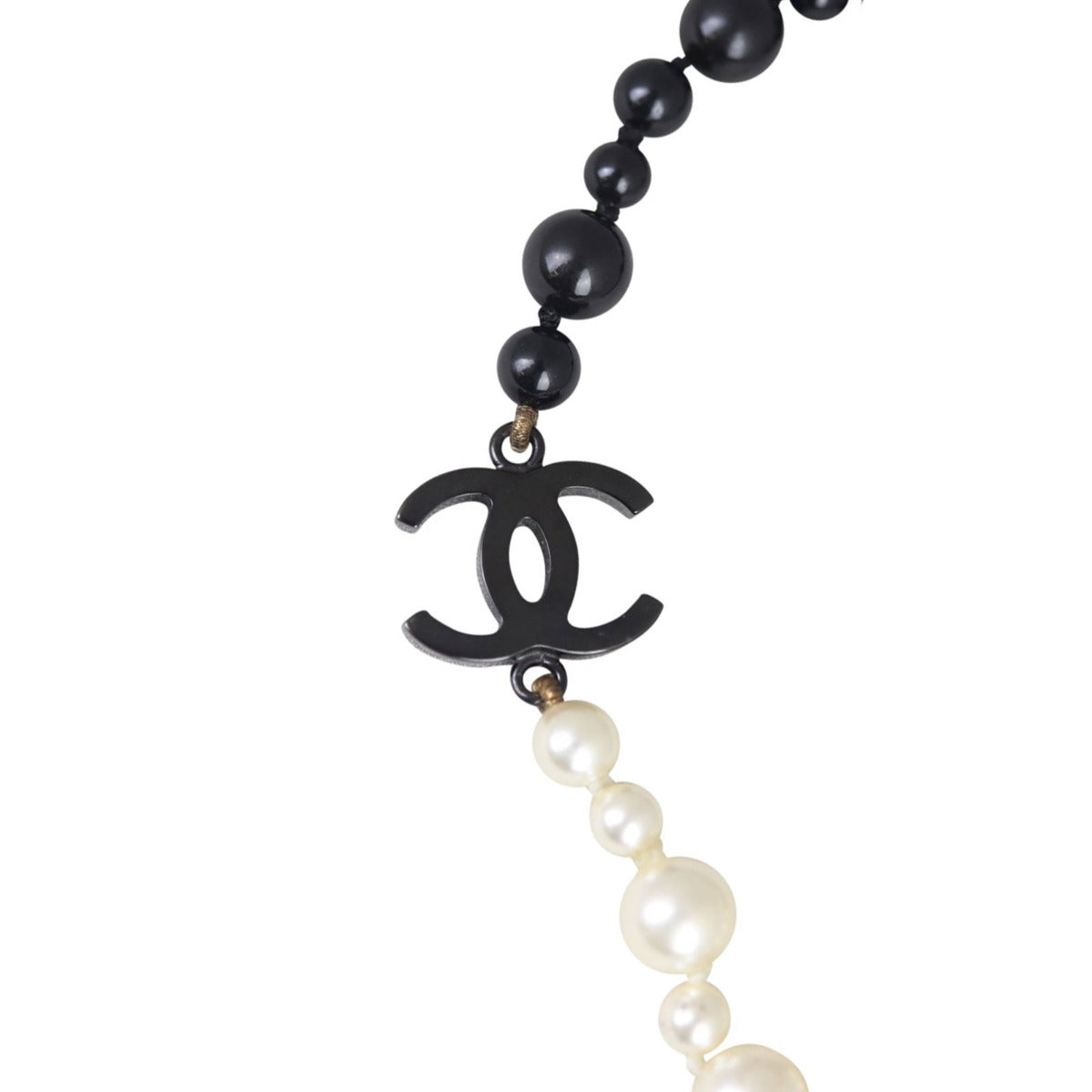 Chanel CC Resin Pearl Bracelet Front
