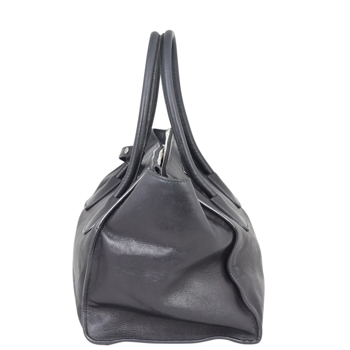 Prada Twin Pocket Glace Calfskin Tote Side

