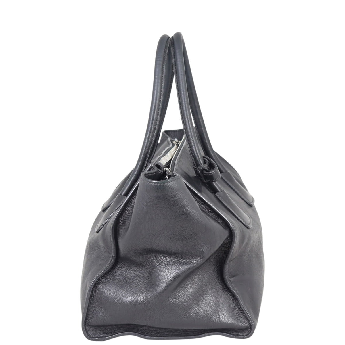 Prada Twin Pocket Glace Calfskin Tote Side

