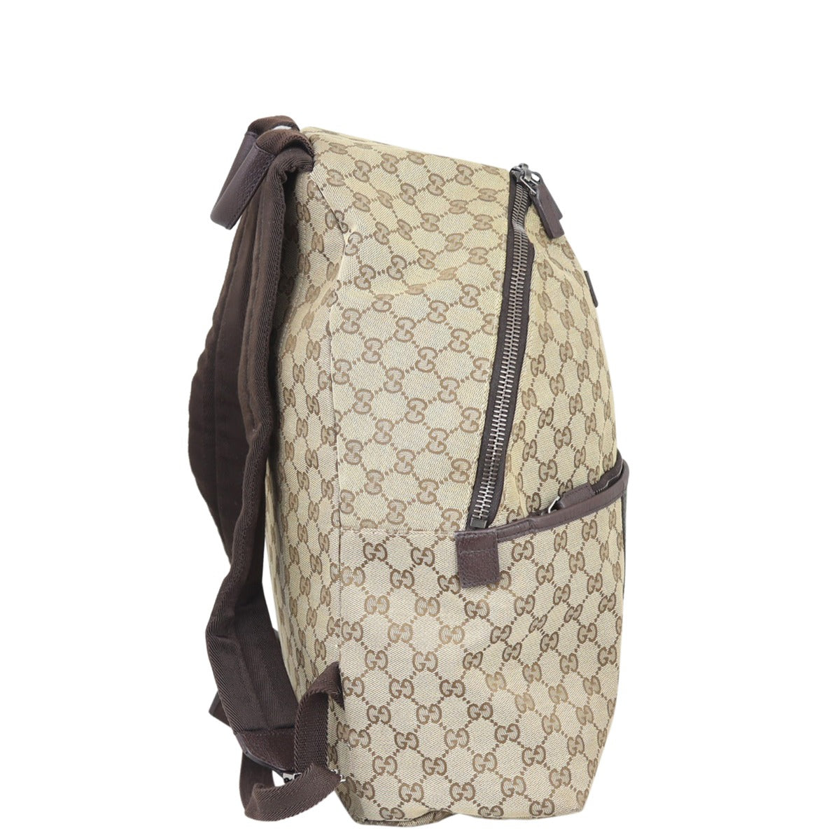 Gucci GG Canvas Backpack Side
