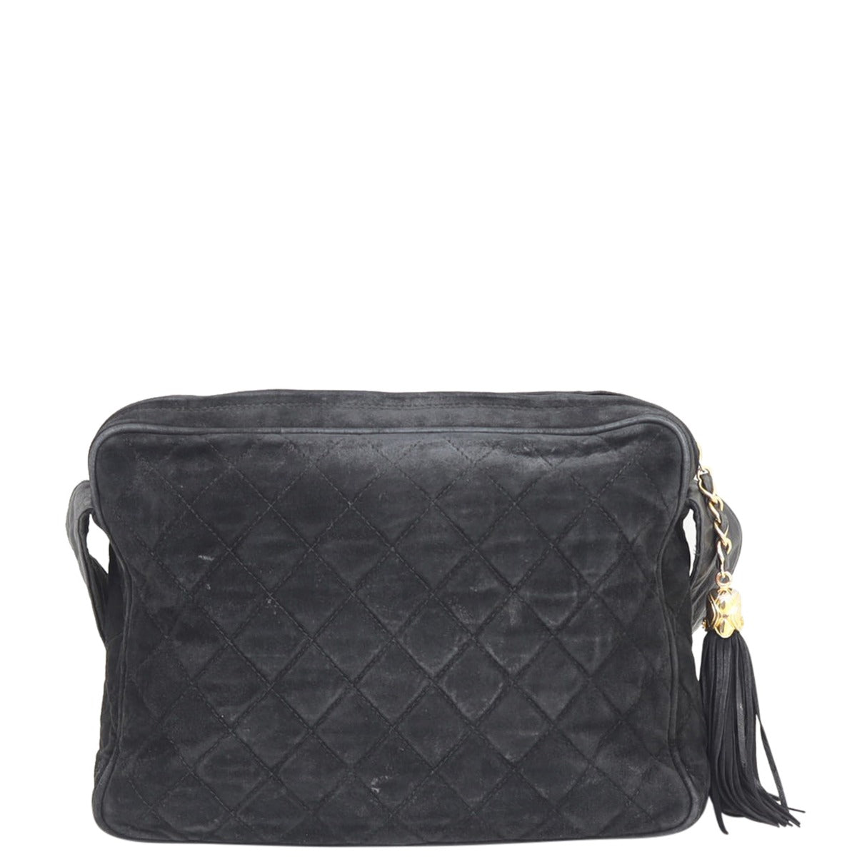 Chanel Suede CC Camera Bag Back
