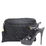 Chanel Suede CC Camera Bag Shoe
