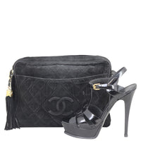 Chanel Suede CC Camera Bag Shoe
