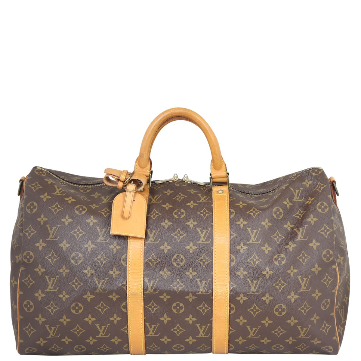 Louis Vuitton Keepall 50 Bandouliere Monogram Front
