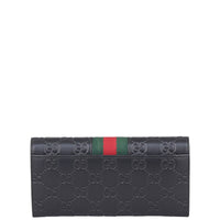 Gucci Signature Guccissima Web Wallet Back
