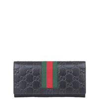 Gucci Signature Guccissima Web Wallet Front

