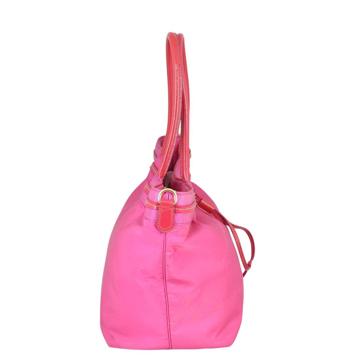 Prada Tessuto Jacquard Tote Side
