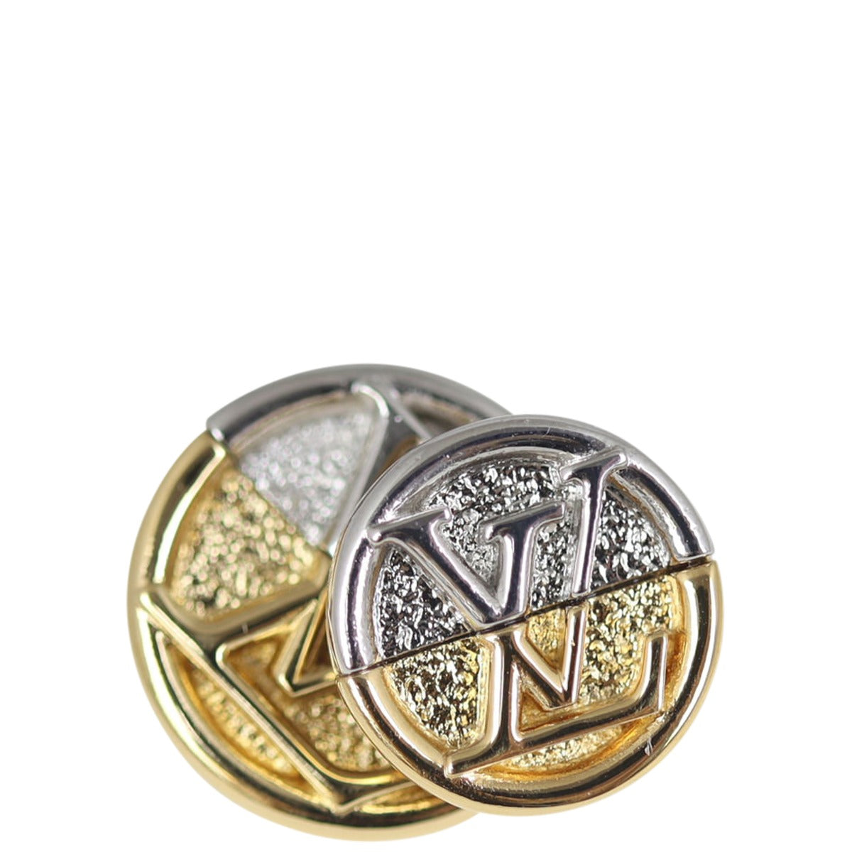 Louis Vuitton L to V Earrings Front
