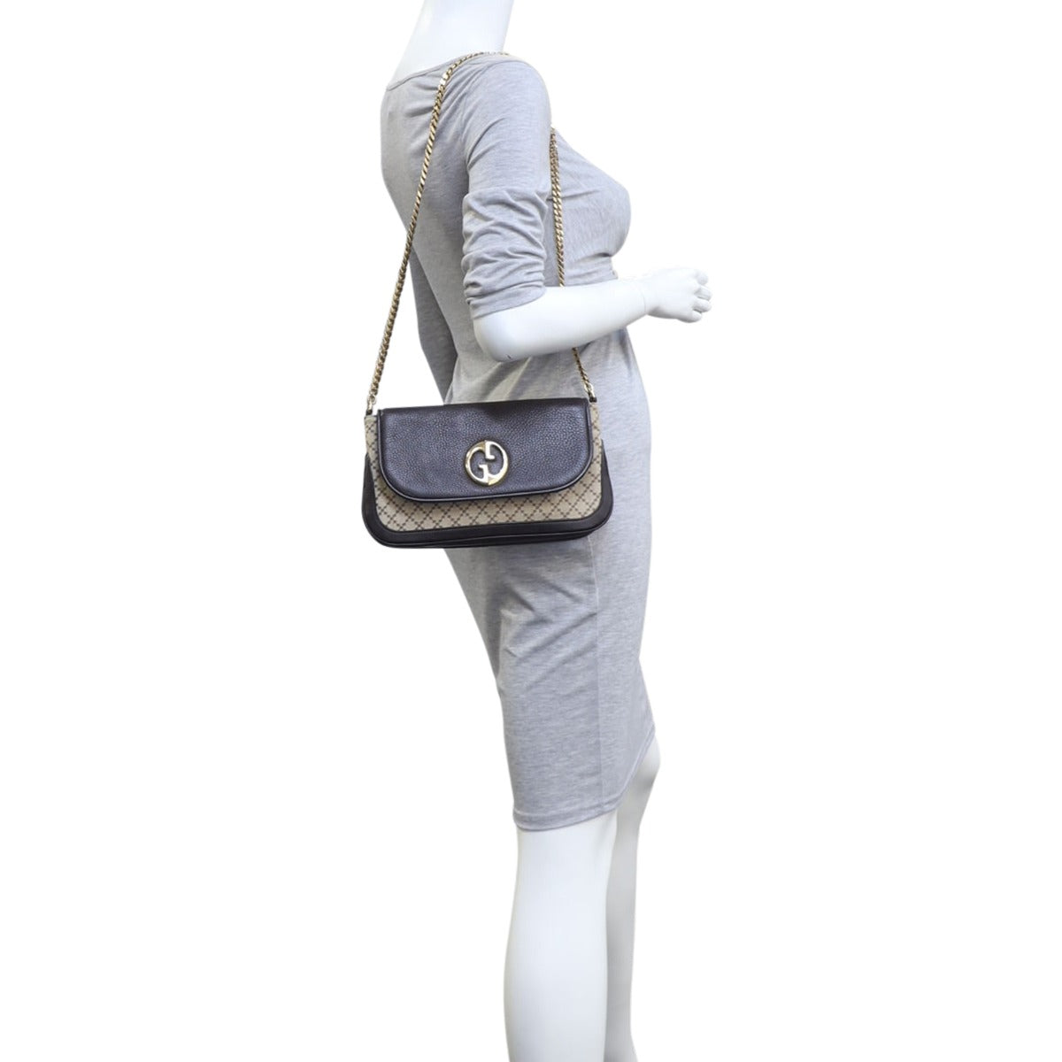 Gucci 1973 Canvas Flap Bag Mannequin

