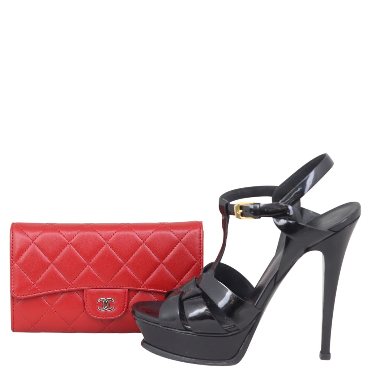 Chanel CC Flap Wallet Shoe

