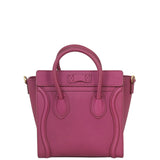Celine Nano Luggage Tote - plum Back
