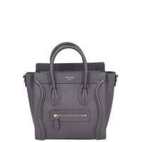 Celine Nano Luggage Tote – black Front
