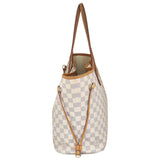 Louis Vuitton Neverfull MM Damier Azur Side
