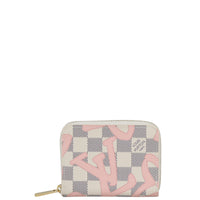 Louis Vuitton Zippy Coin Purse Damier Azur Tahitienne Front
