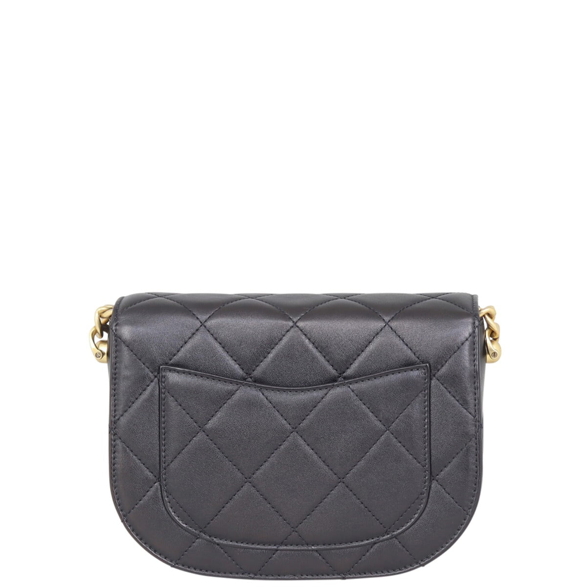 Chanel Mini Round Messenger Bag Back
