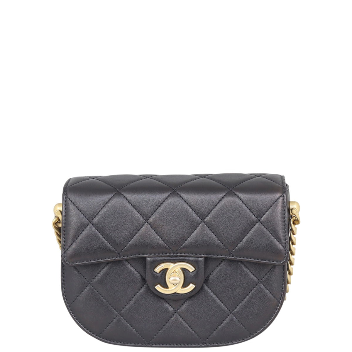 Chanel Mini Round Messenger Bag Front
