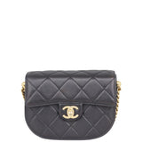 Chanel Mini Round Messenger Bag Front
