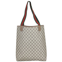 Gucci GG Web Sherry Line Tote Back

