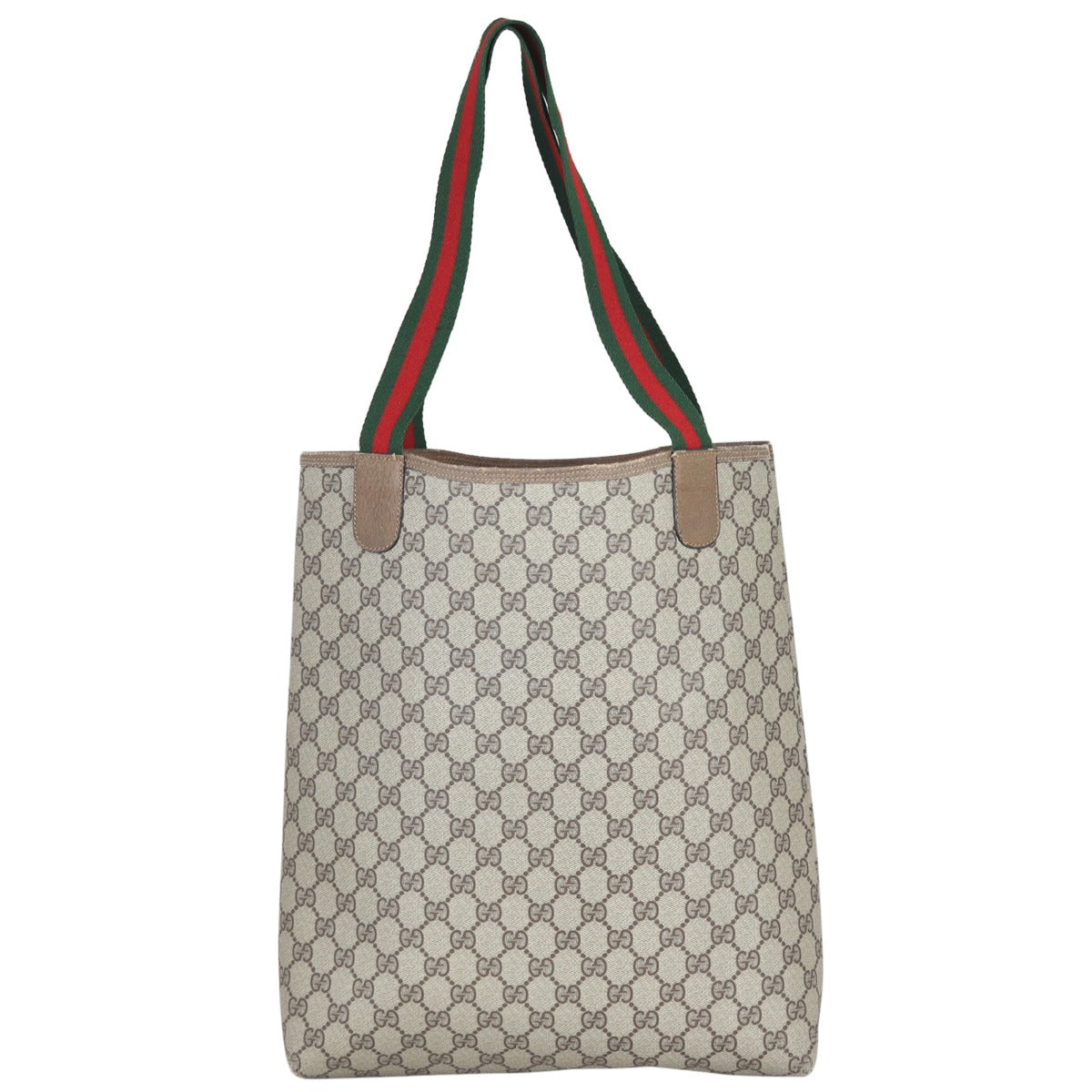 Gucci GG Web Sherry Line Tote Back

