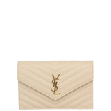 Saint Laurent Monogram Envelope Chain Wallet Front
