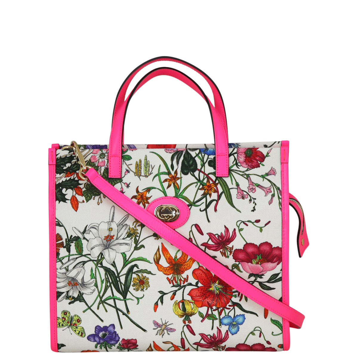 Gucci Flora Medium Tote Front