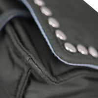 Prada Etiquette Studded Tessuto Messenger Bag Corner
