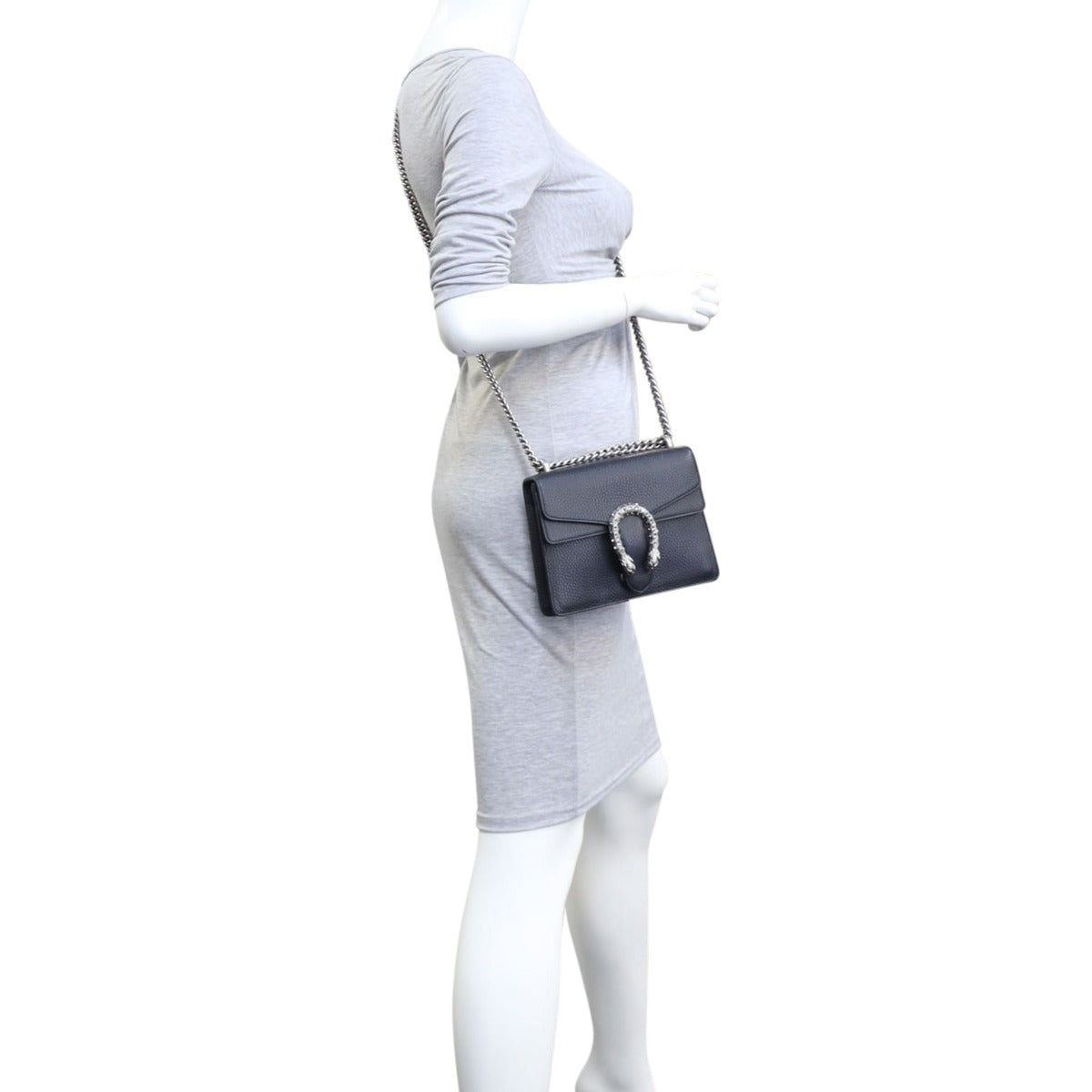 Gucci Dionysus Mini Leather Shoulder Bag Mannequin
