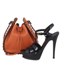 Valentino Rockstud Bucket Bag Shoe
