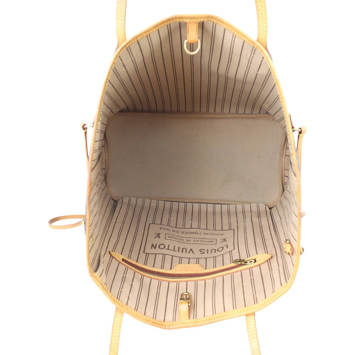 Louis Vuitton Neverfull MM Monogram Whole interior

