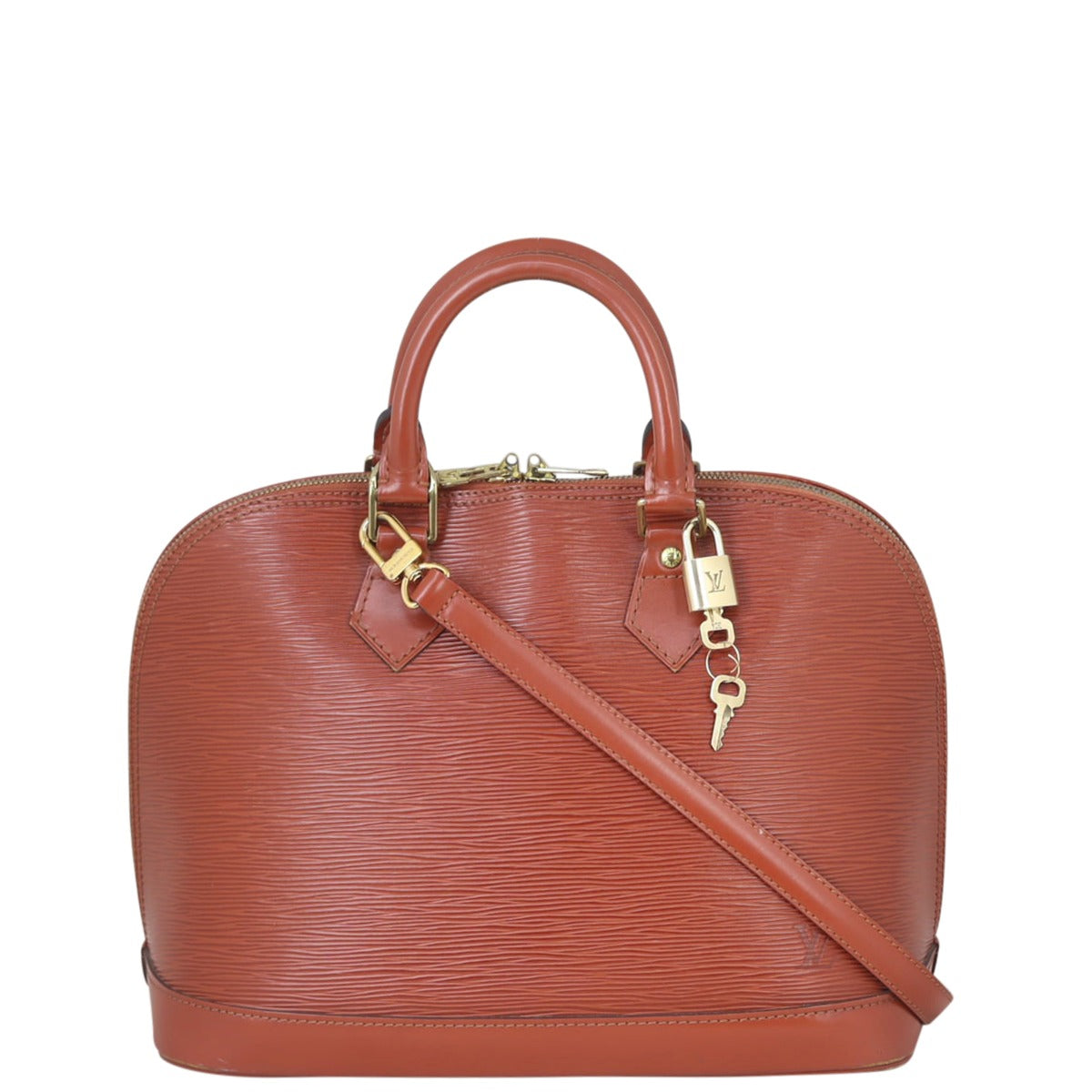 Louis Vuitton Alma PM Epi with Strap Front
