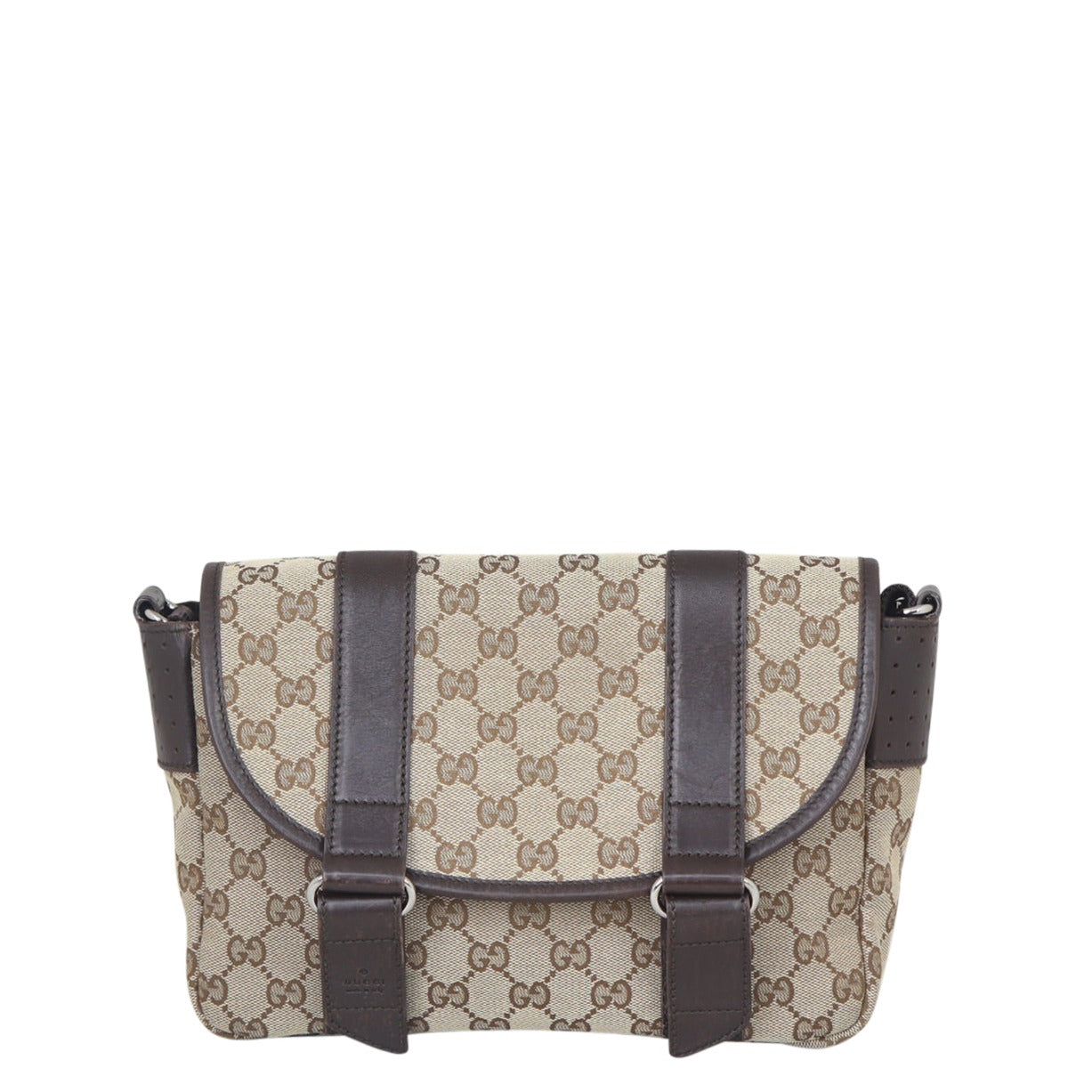 Gucci GG Canvas Messenger Front
