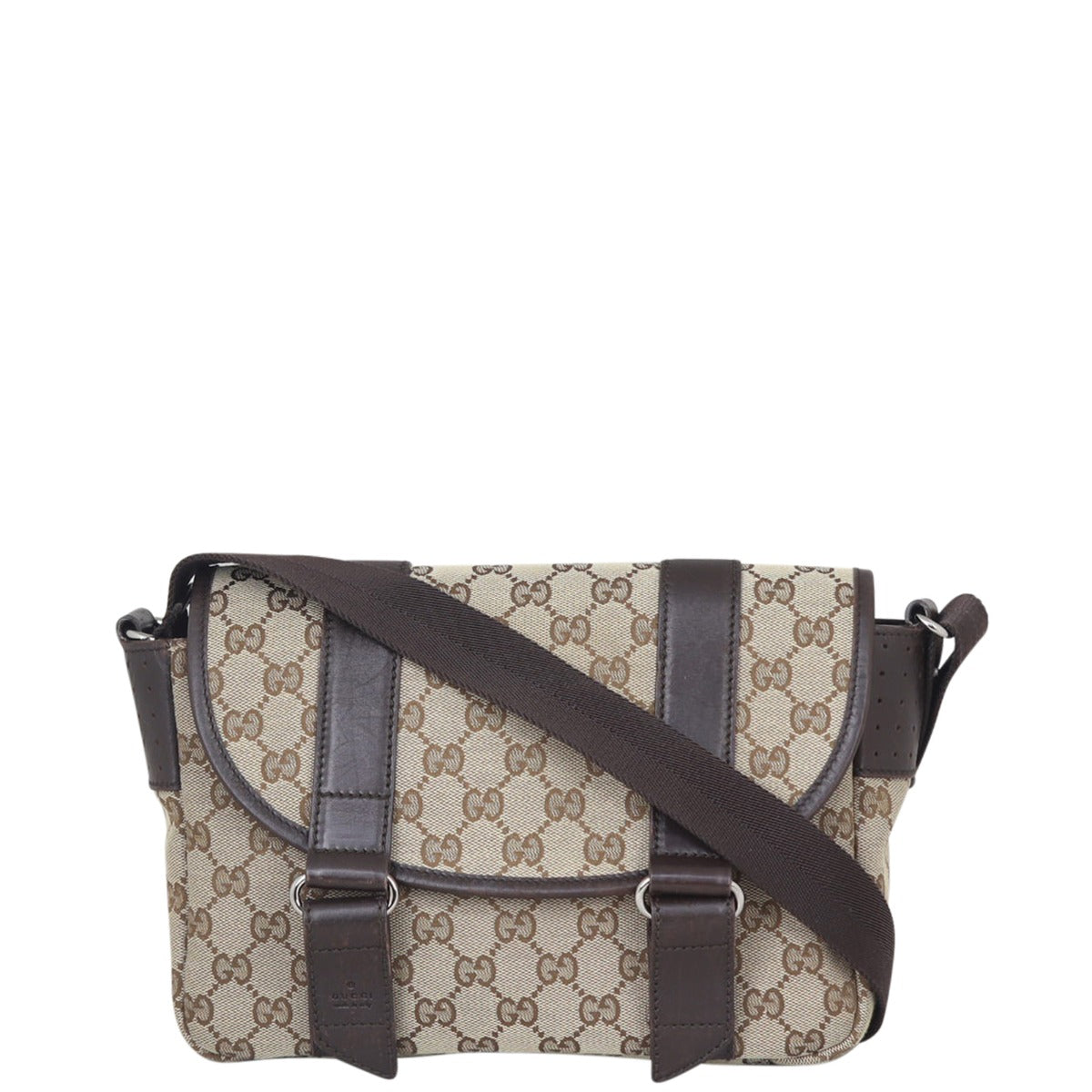 Gucci GG Canvas Messenger Front
