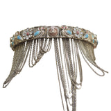 Chanel Chain Motif Choker Front
