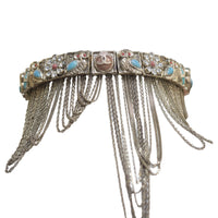 Chanel Chain Motif Choker Front
