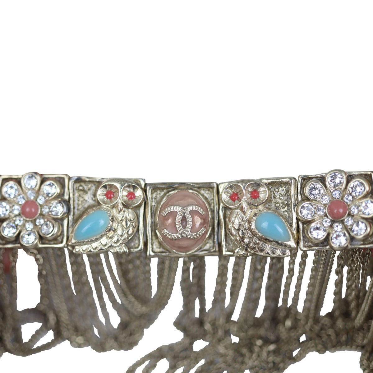 Chanel Chain Motif Choker Front
