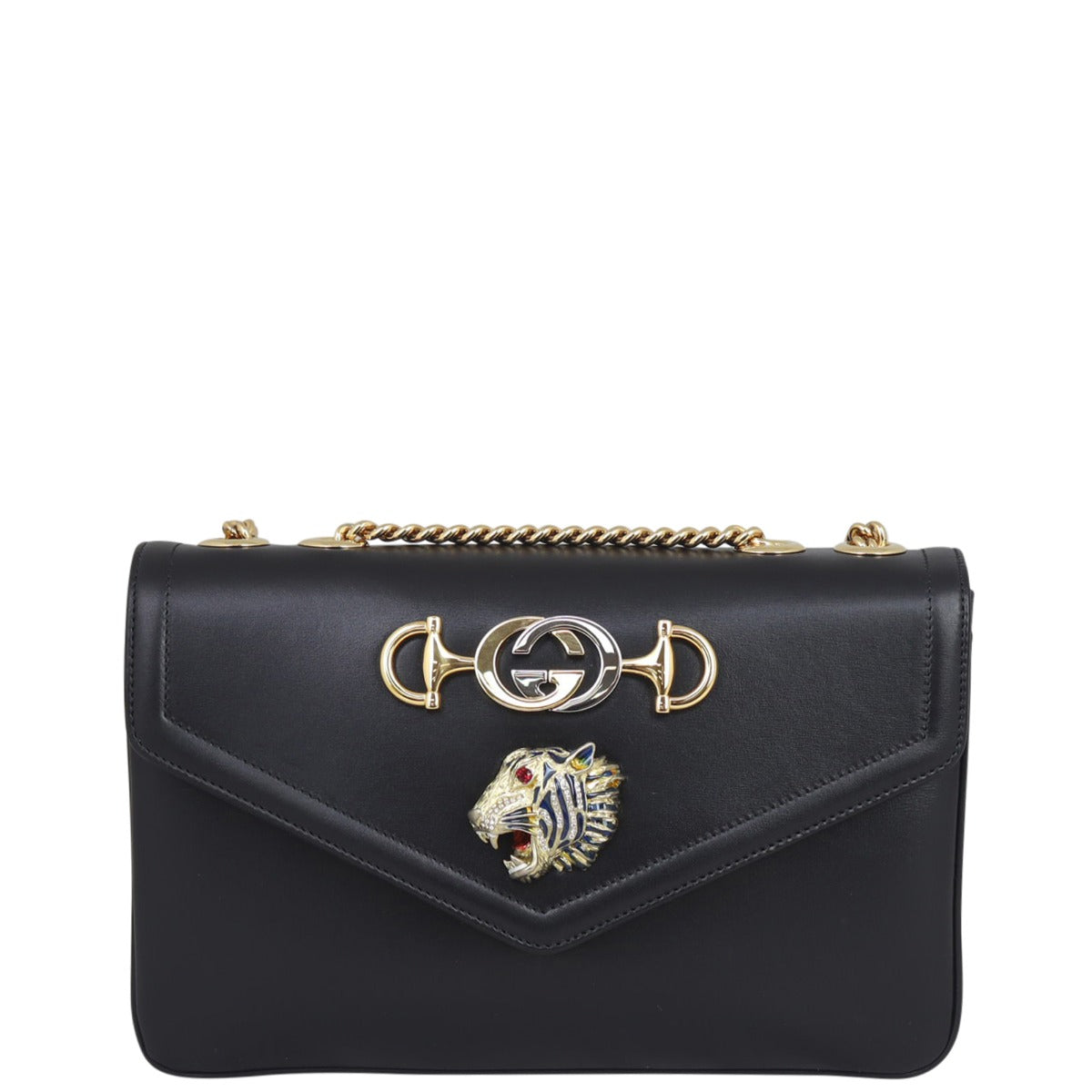 Gucci Rajah Medium Shoulder Bag Front
