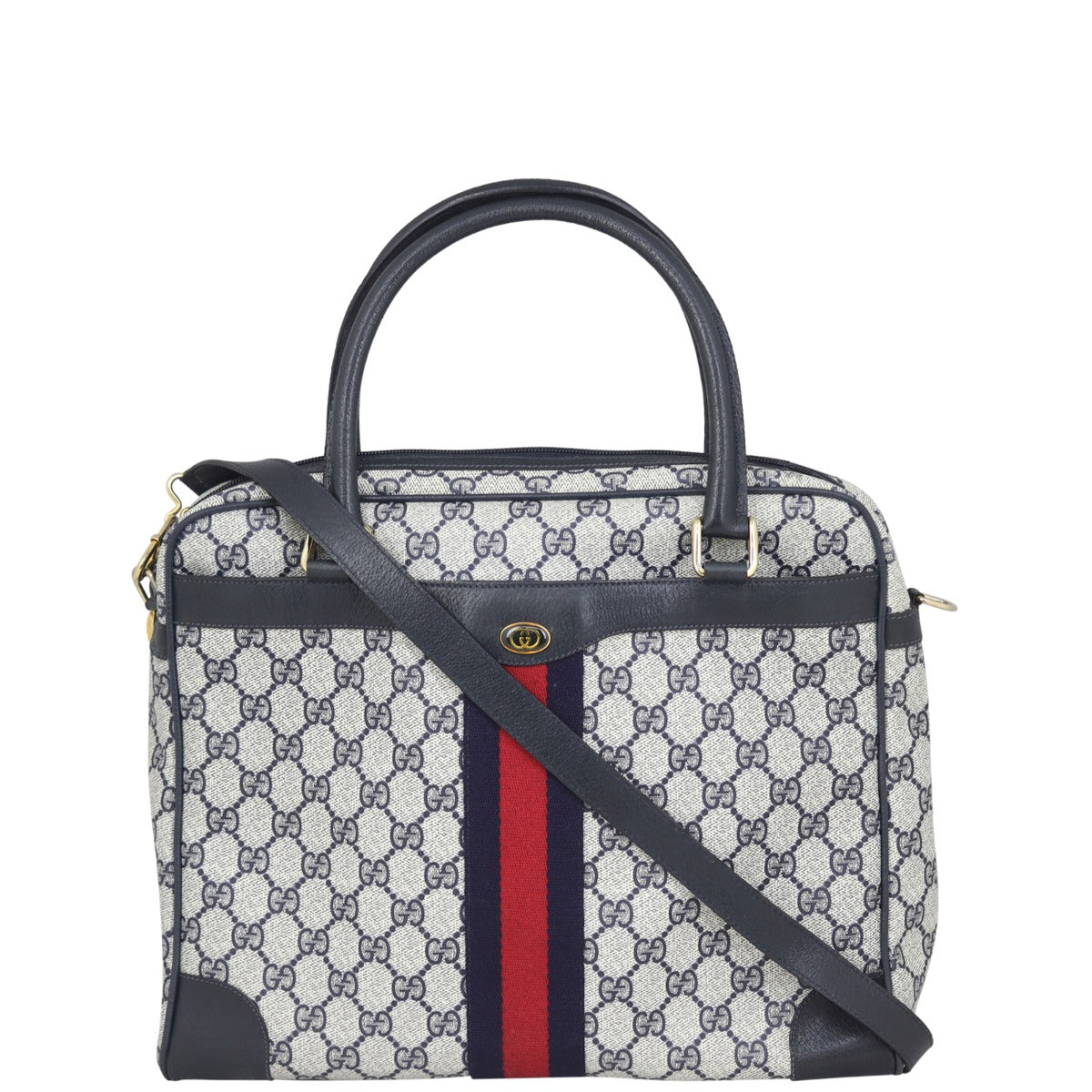 Gucci GG Supreme Crossbody Bag Front
