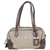 Prada Canapa Logo Bowler Front
