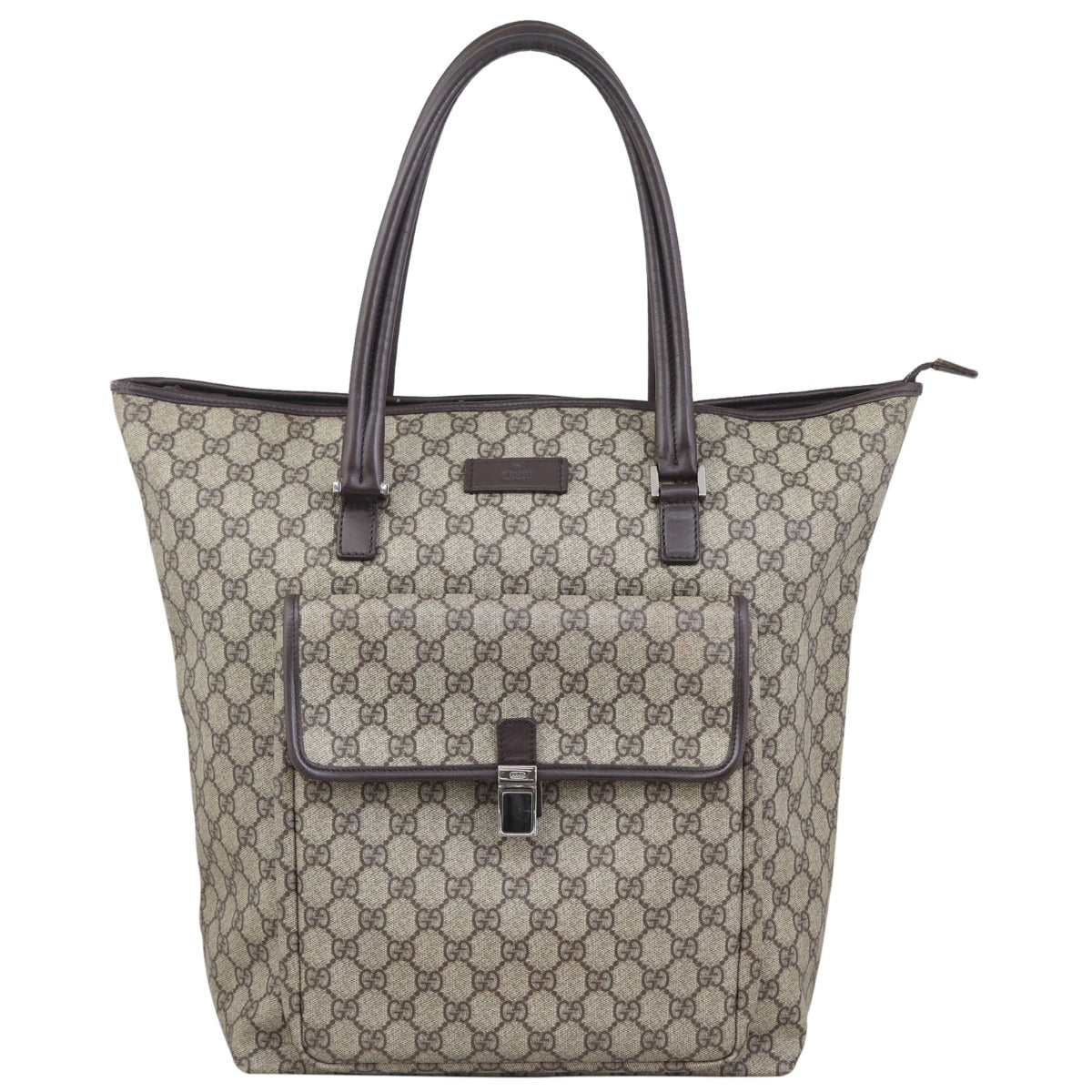 Gucci GG Supreme Pocket Tote Front
