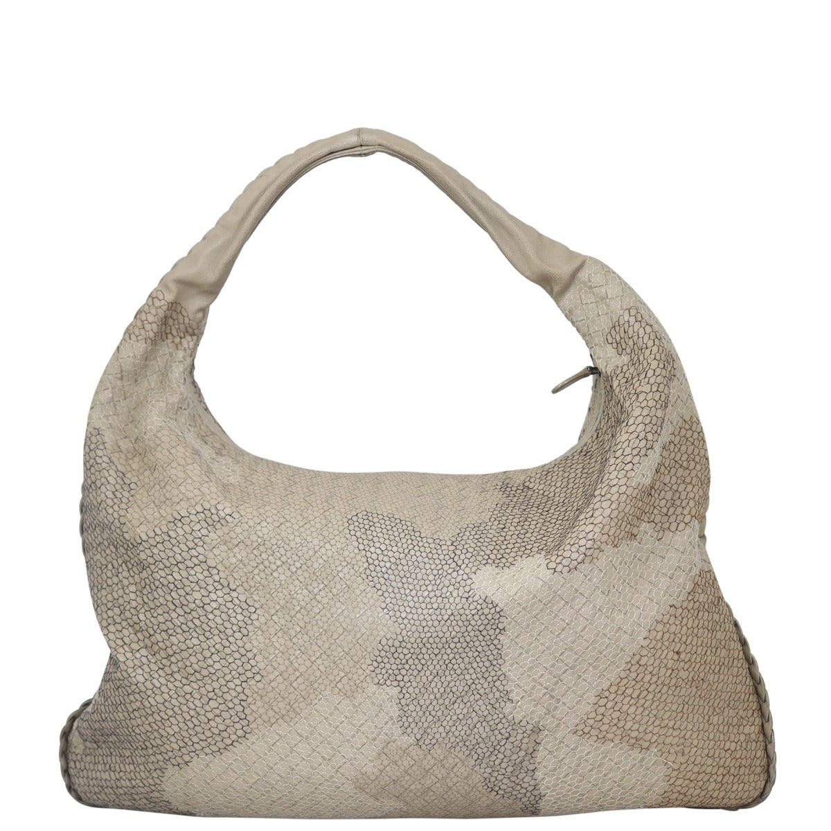 Bottega Veneta Intrecciato Embroidered Camouflage Hobo Back

