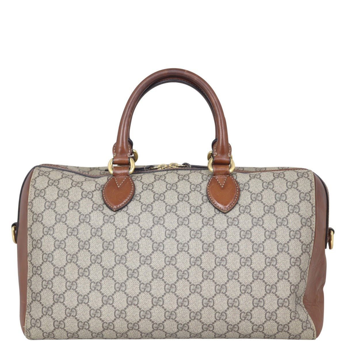 Gucci GG Supreme Medium Boston Bag Front
