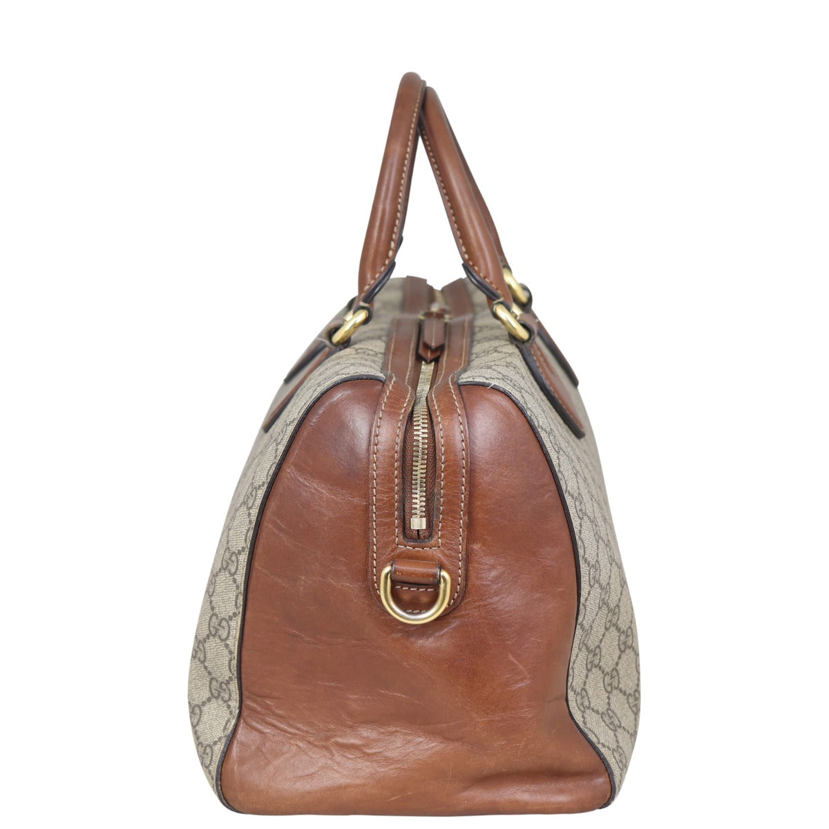 Gucci GG Supreme Medium Boston Bag Side


