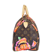 Louis Vuitton Speedy 30 Monogram Roses Limited Edition Side
