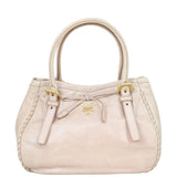 Prada Vitello Shine Bow Satchel Front
