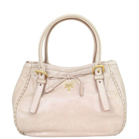 Prada Vitello Shine Bow Satchel Front
